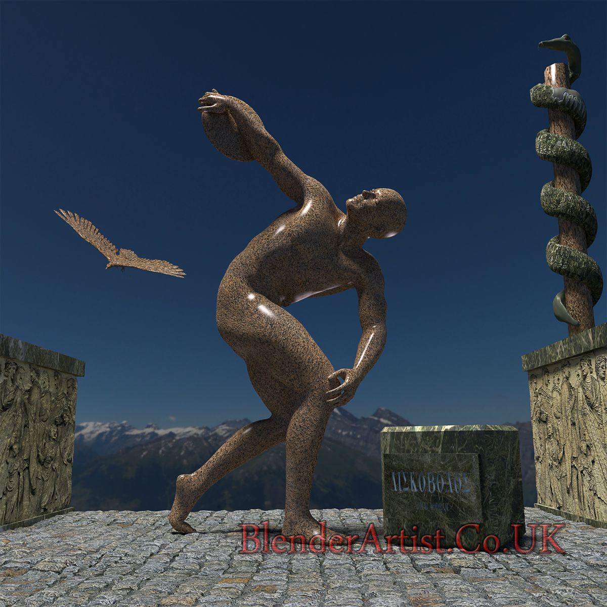 Discobolus. © BlenderArtist.Co.Uk 2014.