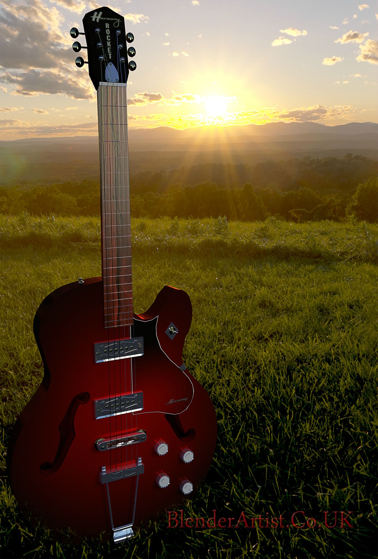 Happy memories of The Twisted Wheel in Manchester and Stevie Winwood playing an earlier version of this guitar. He really could play the blues and used a steel slider to get his effects. Later he became famous with 'Traffic'. © BlenderArtist.Co.Uk 2014