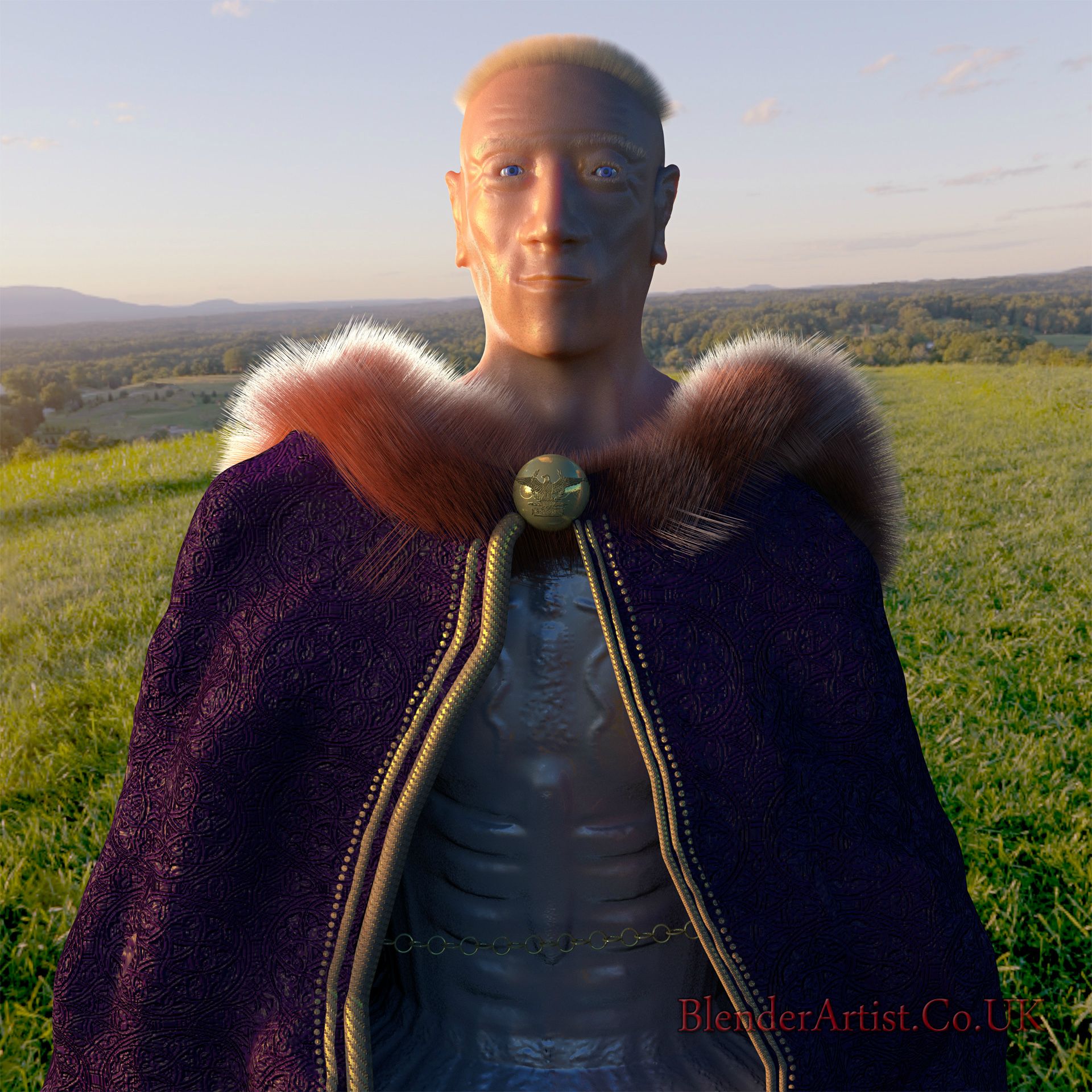 Adopted by Hadrian and was Roman Emperor in A.D. 161-180. An educated man and military strategist. Not adding another twenty feet in height to Hadrians Wall was his only error. © BlenderArtist.Co.Uk 2014.