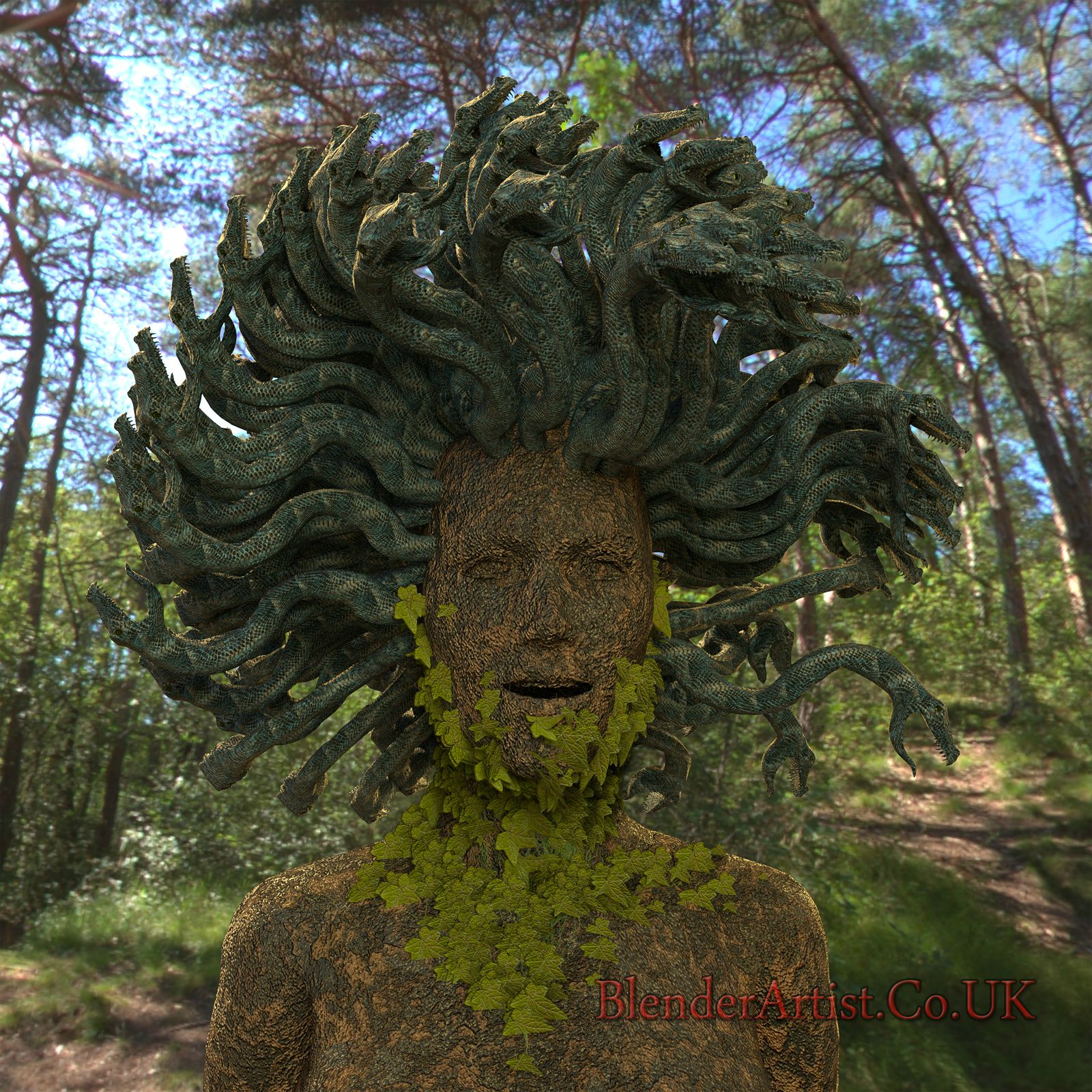 The Wood Spirit. © BlenderArtist.Co.Uk 2014.